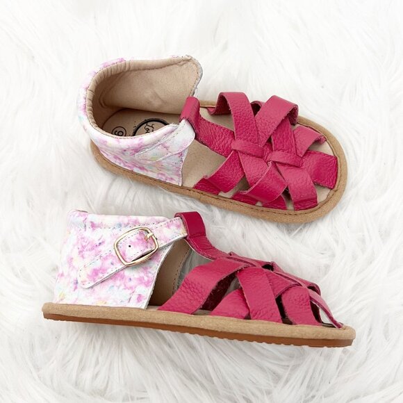Little Love Bug Other - Little Love Bug Toddler Girl 9 Pink Leather Sandals Handmade